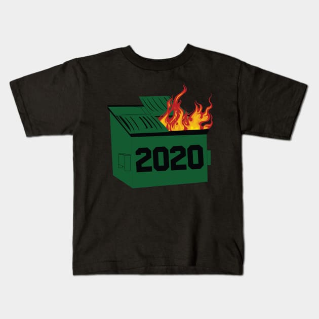 2020 dumpster fire Kids T-Shirt by PhiloArt